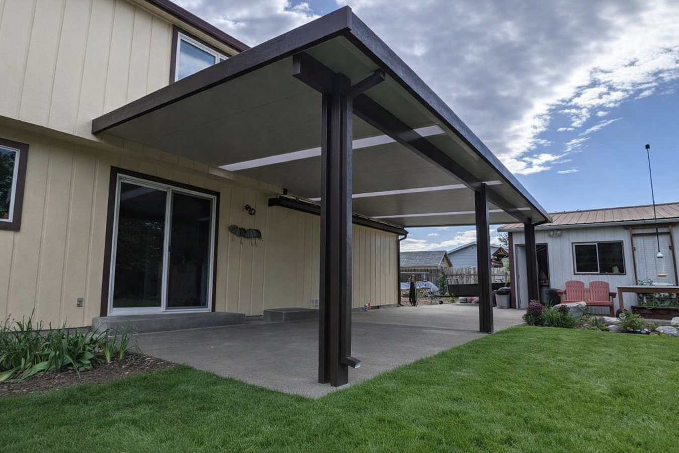 Patio cover installation